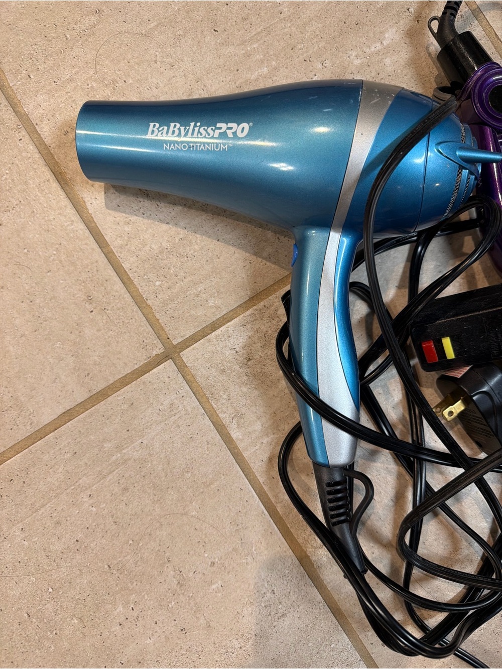 BaByliss Metallic Blue Nano Titanium Hair Dryer